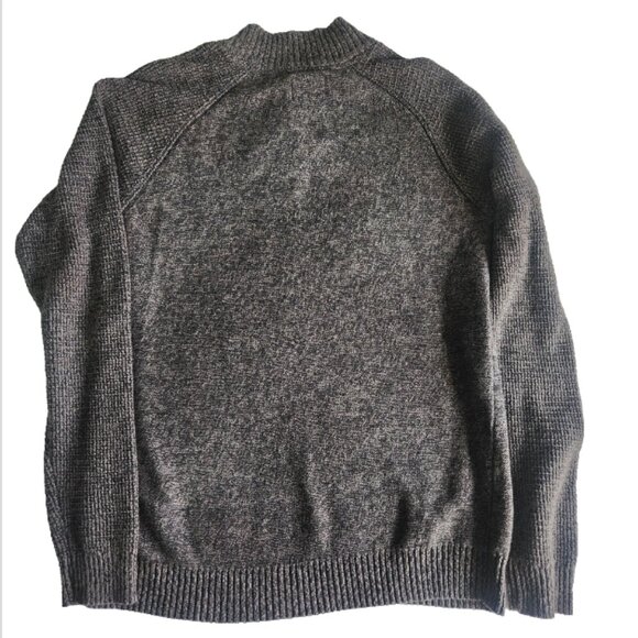 Jack & Jones Knit Sweater Size XL Knitted Grey Button High Neck Long Sleeve - Picture 7 of 10